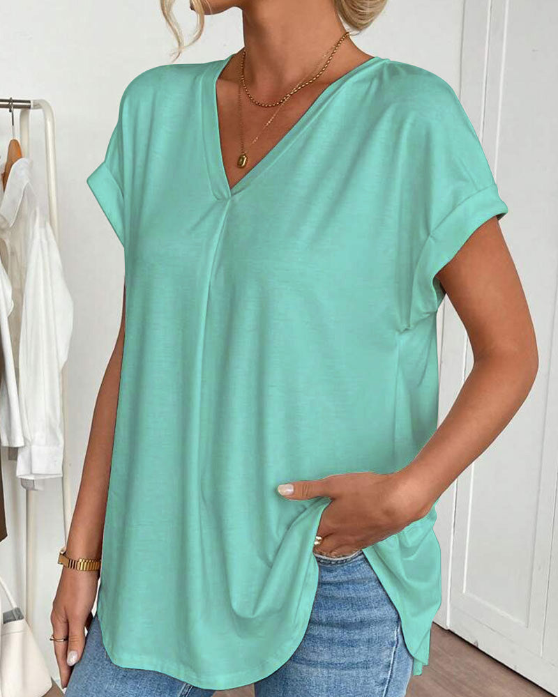 Estella™ - T-shirt à manches courtes unisexe avec patchwork