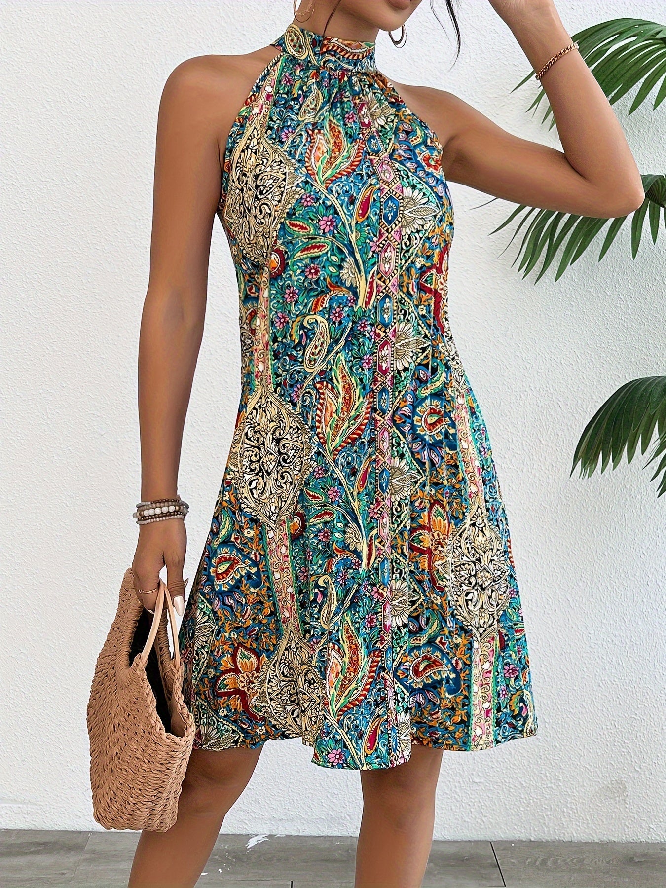 Zoe™ - Elegant Halterneck Dress