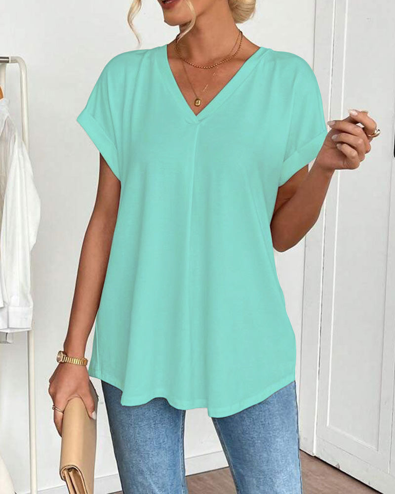 Estella™ - T-shirt à manches courtes unisexe avec patchwork
