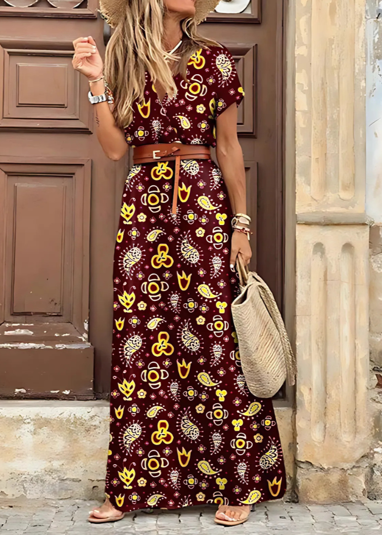 Alanis™ - Elegant Bohemian Maxi Dress 