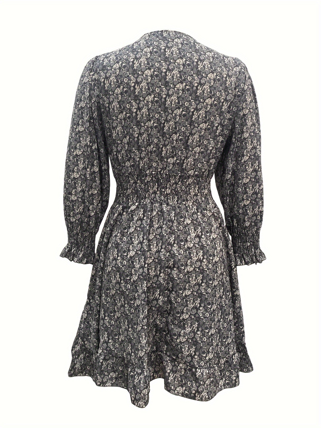 Floral Shirred Waist Dress