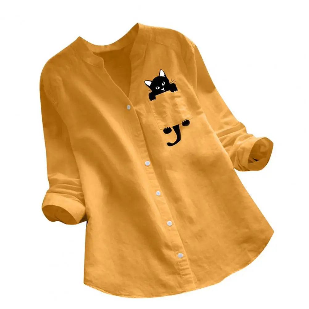 Meowtique - Cute Cat Elegant Women's Blouse