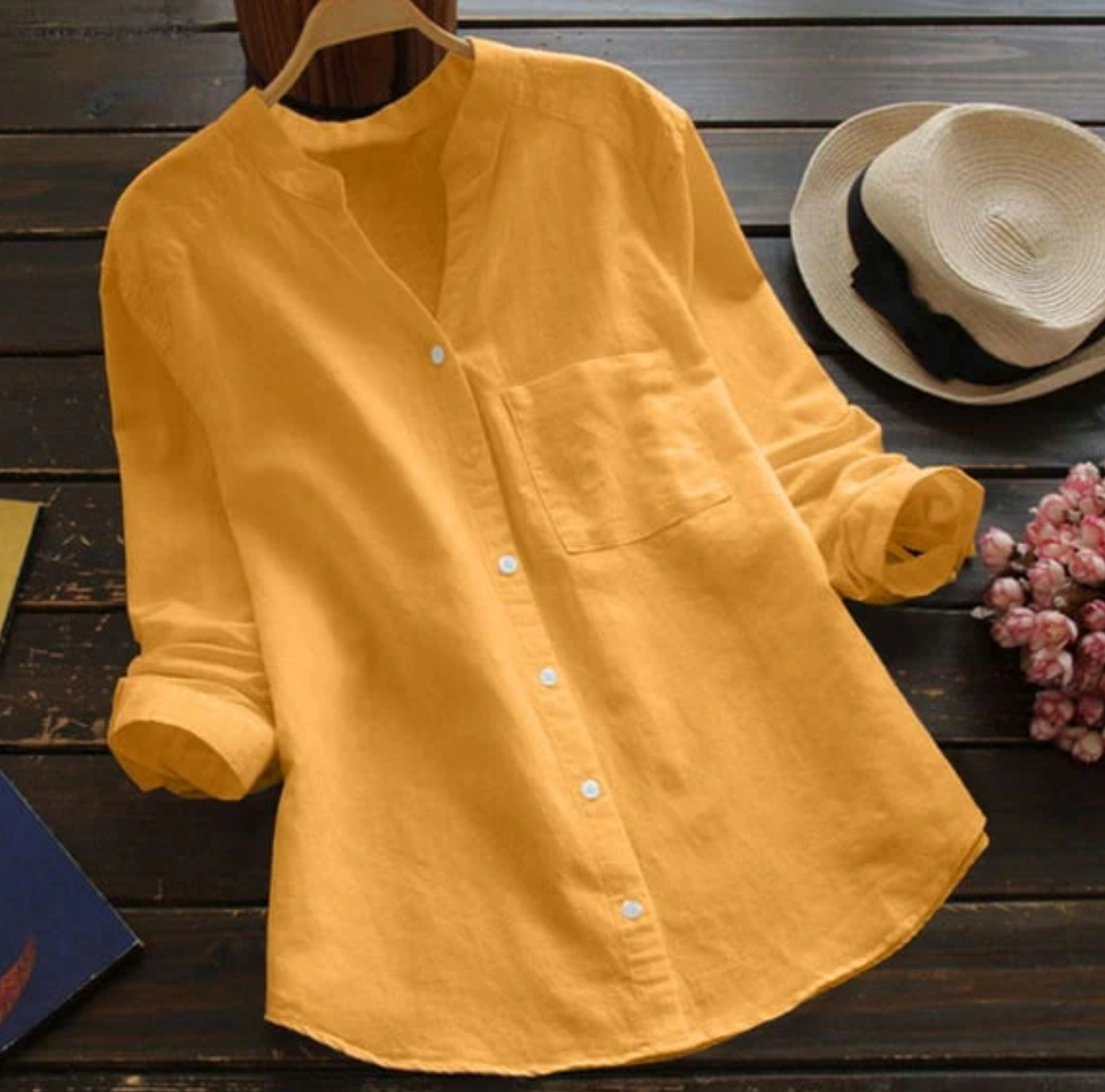 Lunessa® | Warm Breeze Button-Up