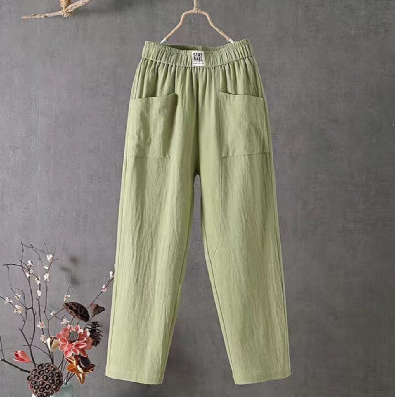 Solenn®  | Relaxed Cotton-Linen Pants