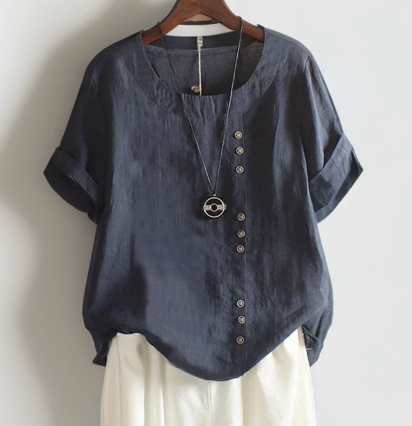 Tavira® | Modern Fold Button Top