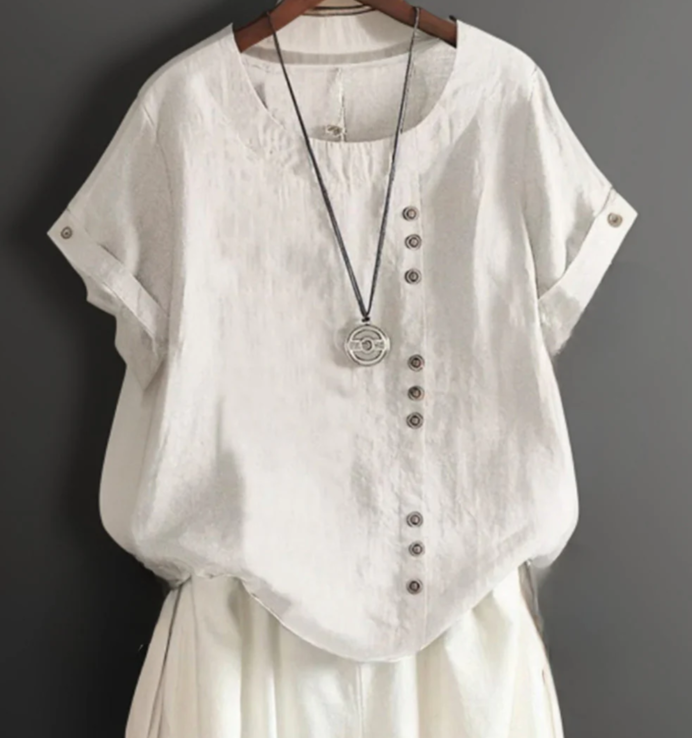 Tavira® | Modern Fold Button Top