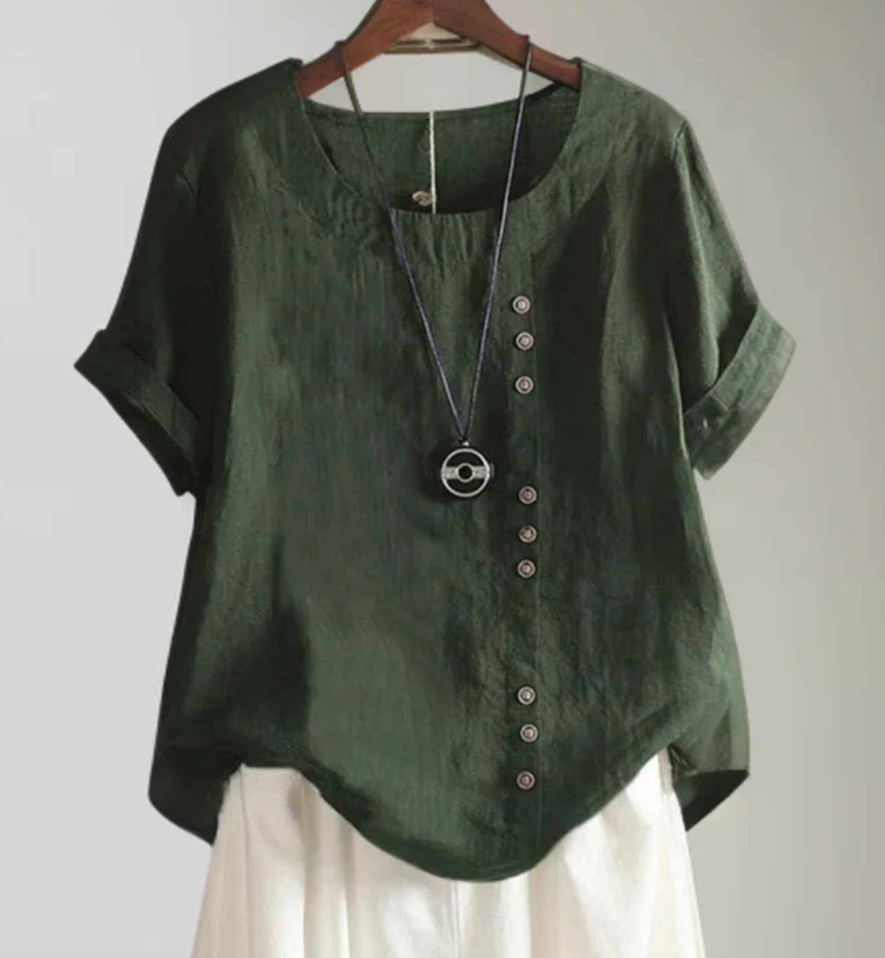 Tavira® | Modern Fold Button Top