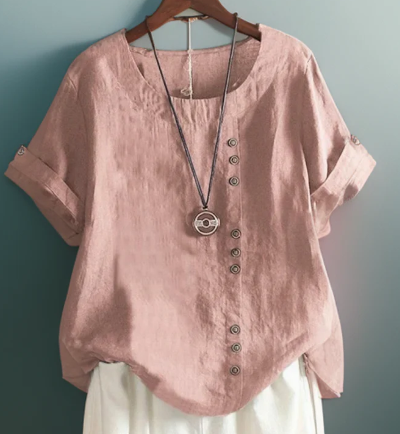 Tavira® | Modern Fold Button Top