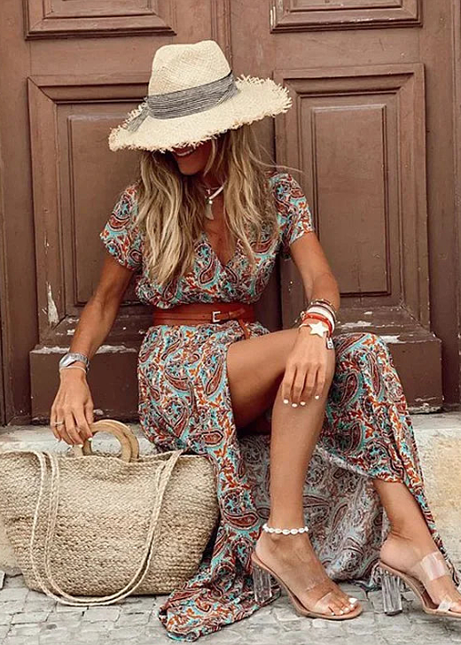 Alanis™ - Elegant Bohemian Maxi Dress 