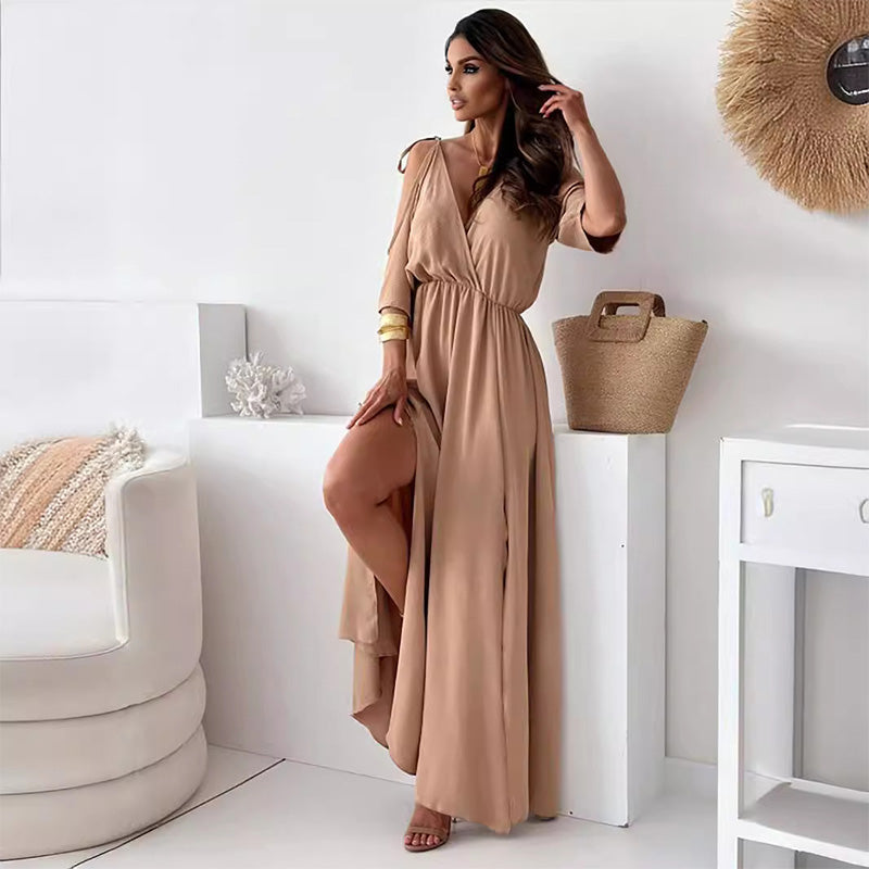 Leela™ | Women’s Elegant High-Slit Dress