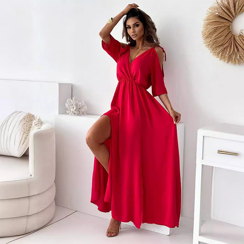 Leela™ | Women’s Elegant High-Slit Dress