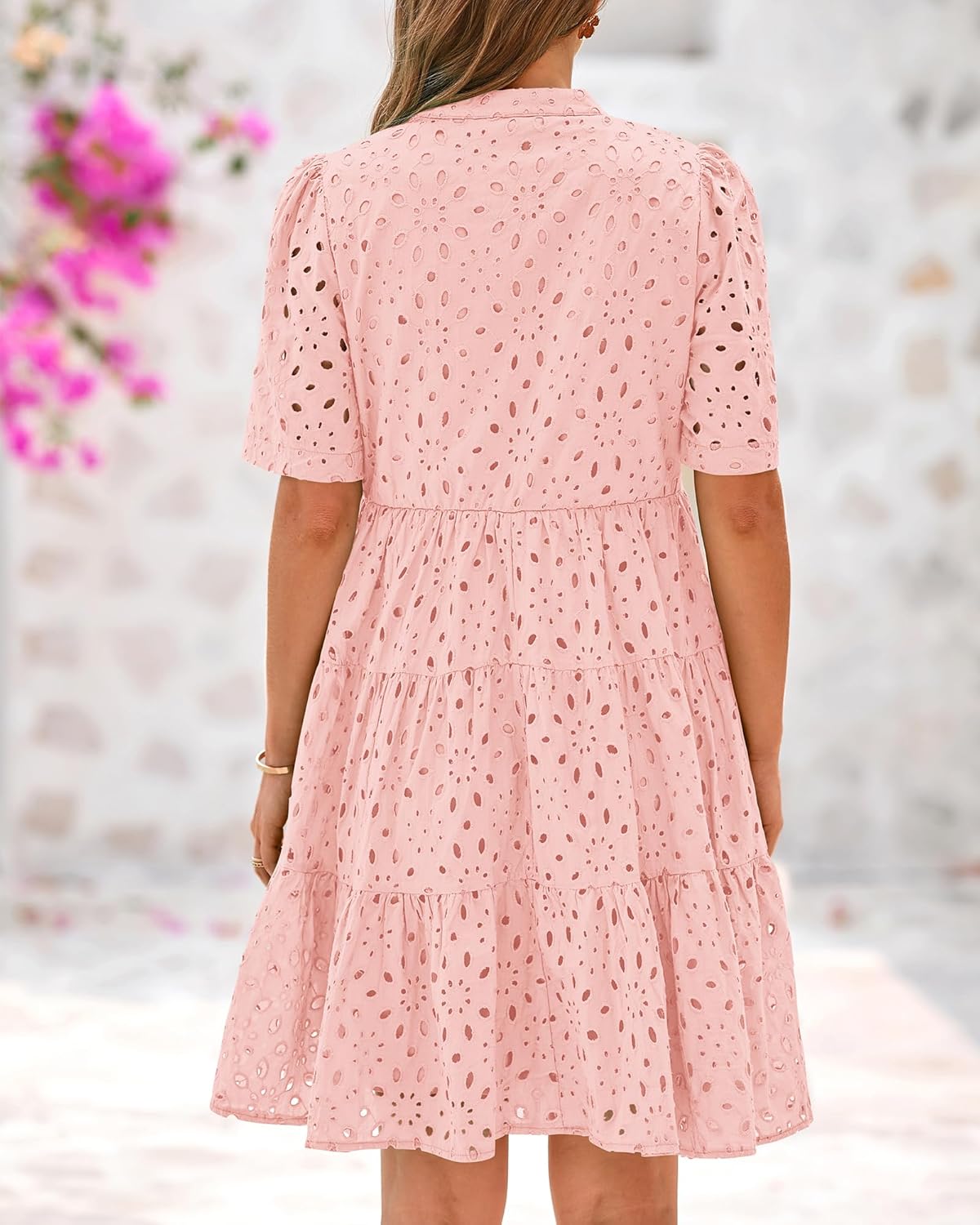 Sana™ - Robe A-Ligne avec Découpe en Dentelle